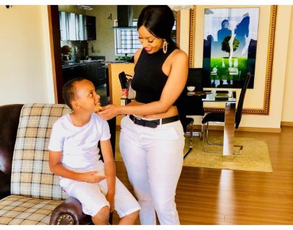 "One day a girl is going to fall you, hope you treat her right" Socialite Amber Ray tells son after breaking up with politician husband