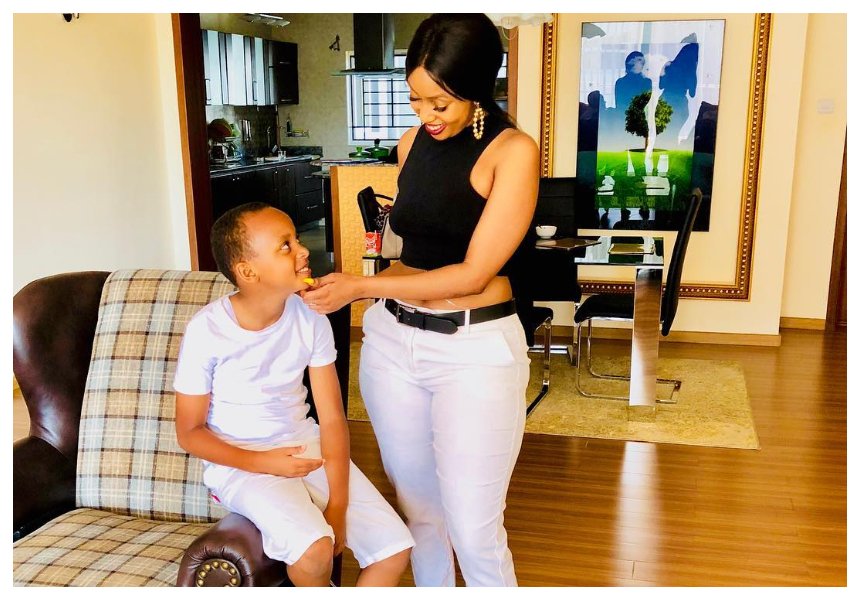 "One day a girl is going to fall you, hope you treat her right" Socialite Amber Ray tells son after breaking up with politician husband