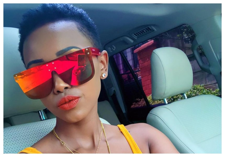 Huddah Monroe gives her fans a partial glimpse of her boyfriend of one year (Photo)