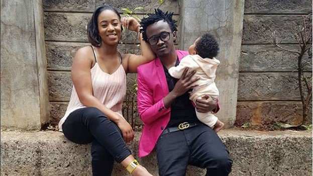 Bahati, Diana Marua and their daughter Heaven 