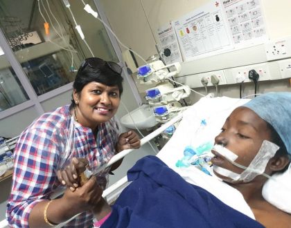 Bongo singer sent to India by Diamond on a Kes 2.2 million sponsorship successfully undergoes heart surgery (Photos)