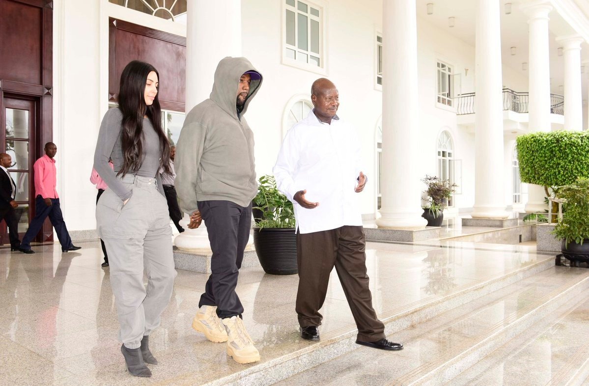 Look at the Ugandan names Museveni gave Kanye West and Kim Kardashian after visiting him