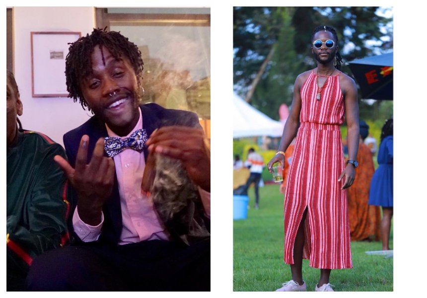 From smoking weed to nude photography, now this! Lupita Nyongo’s brother wears a dress at a public function in Nairobi (Photos)