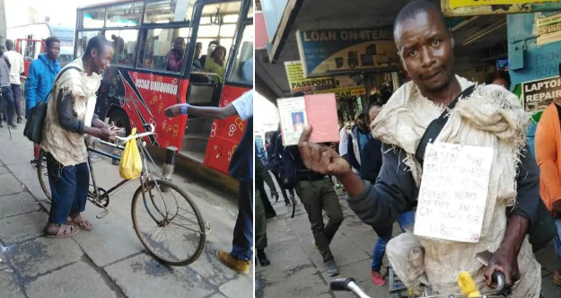 Kisii pastor leaves Kenyans speechless after cycling 305km to Nairobi to look for a job(photos)