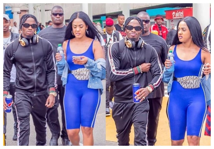 Diamond shares stage with Bahati after being spotted with his Kenyan girlfriend in public for the first time (Photos)