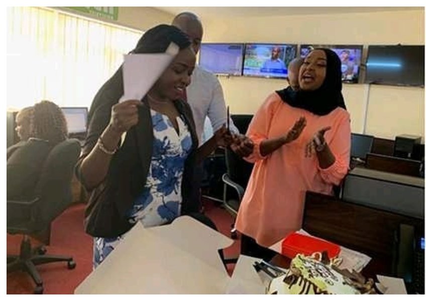Jacque Maribe celebrates her birthday with colleagues at Citizen TV and family members (Photos)