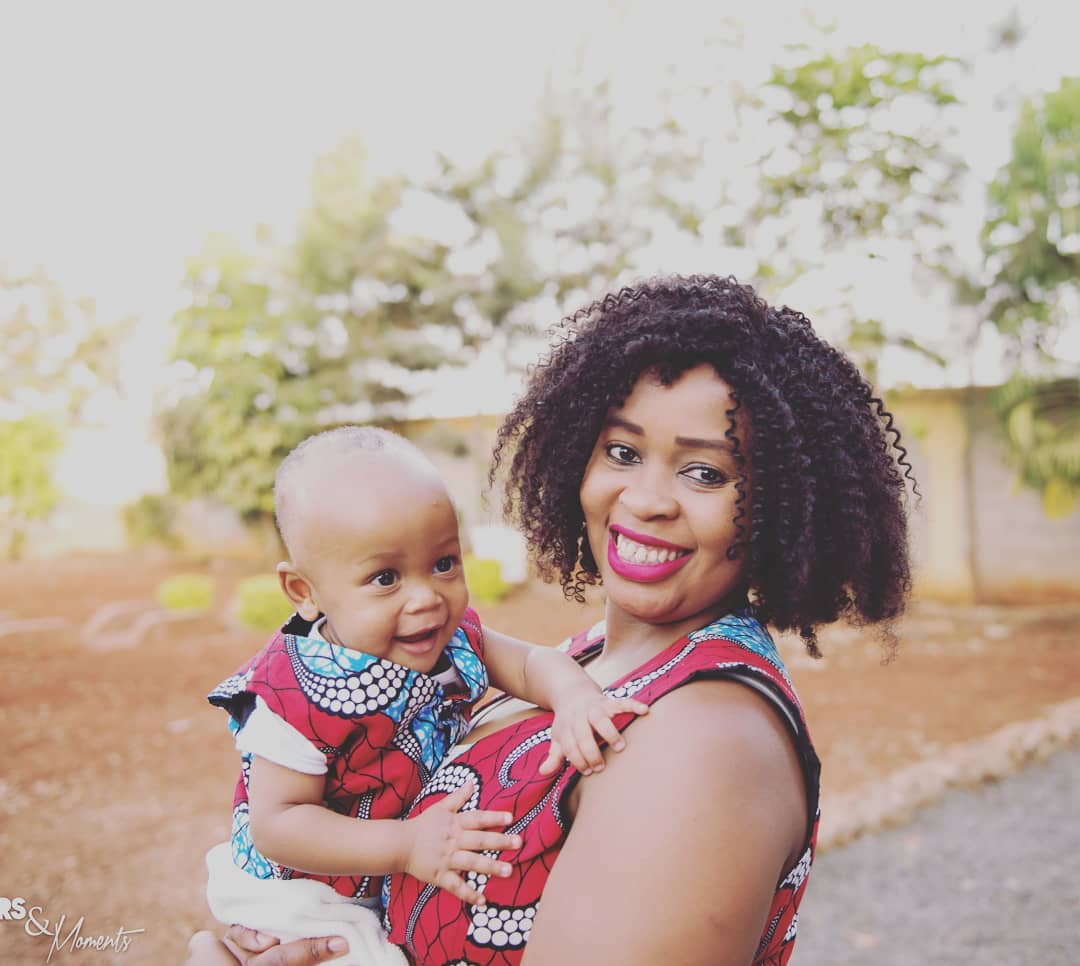 Nelius Mukami with her son