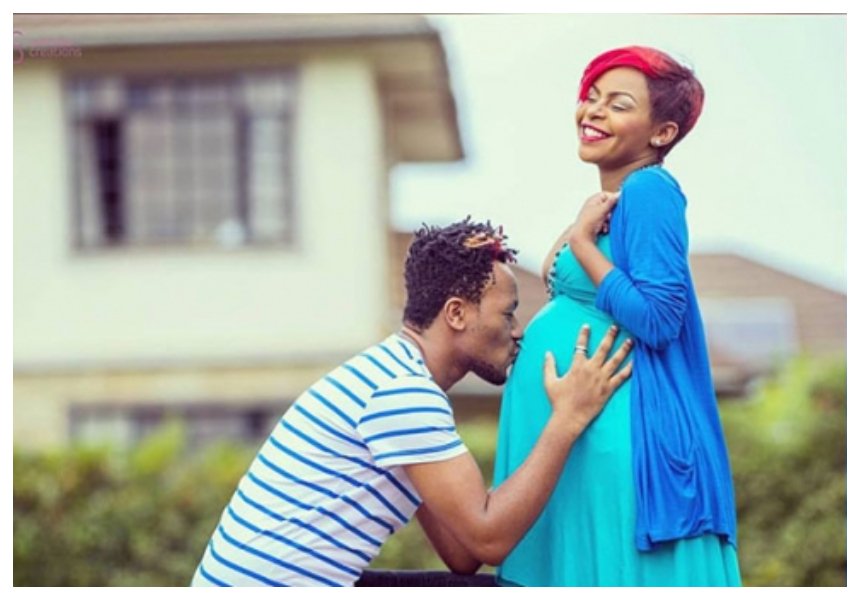 Size 8 flaunts her grown baby bump as she celebrates her 32nd birthday