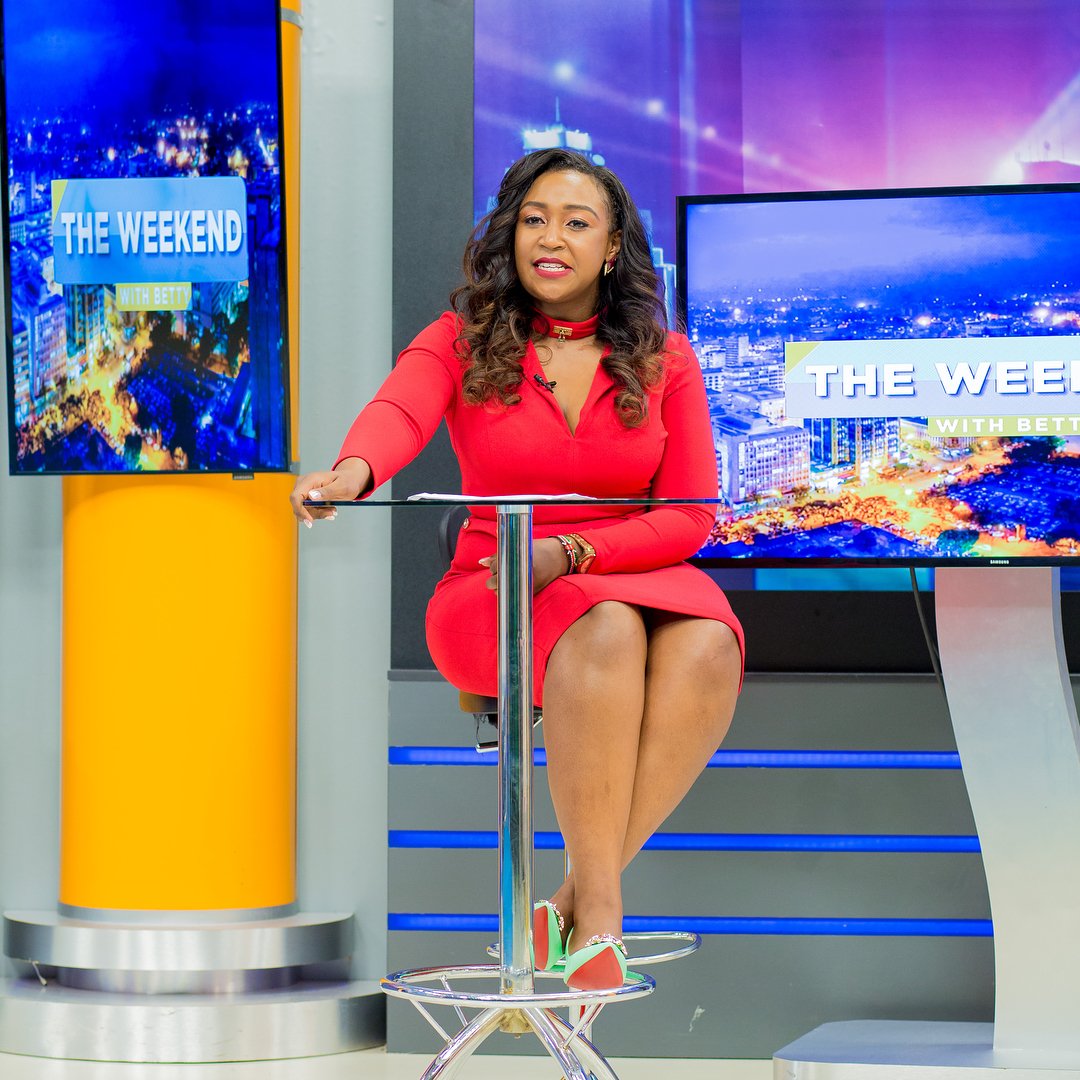 Betty Kyallo on her fist day on air on K24 TV