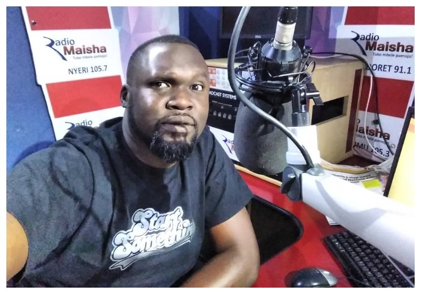 Radio Maisha presenter Nick Odhiambo grieves the death of his unborn baby
