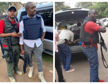 "I am a licensed firearms holder" Steve Mbogo explains why he turned up at Dusit hotel armed to the teeth (Photos)