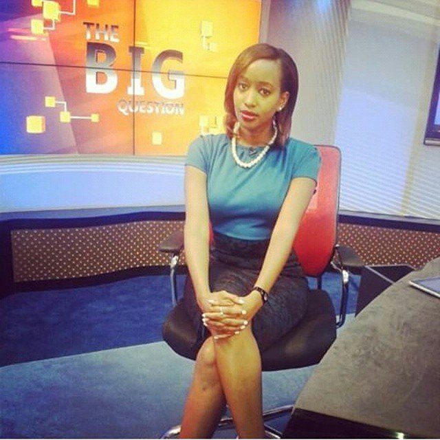 Janet Mbugua while she was still an anchor at Citizen TV