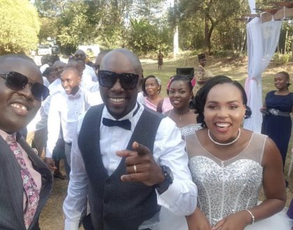 Photos from Dennis Okari’s secret wedding