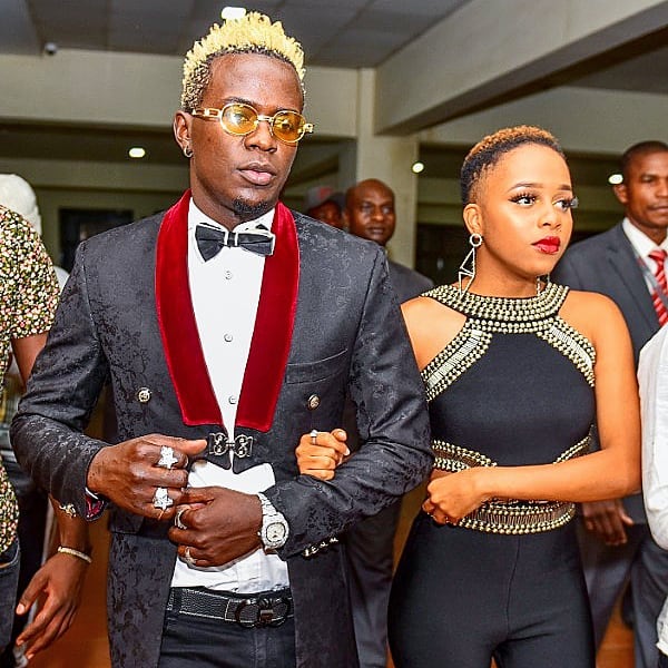 Willy Paul happy for Nandy as the two graced the red carpet in Nairobi yesterday evening