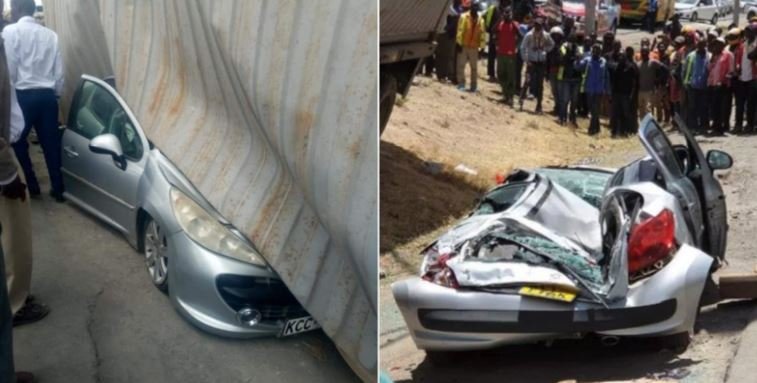 Mother whose car was crushed in Syokimau shares how she cheated death