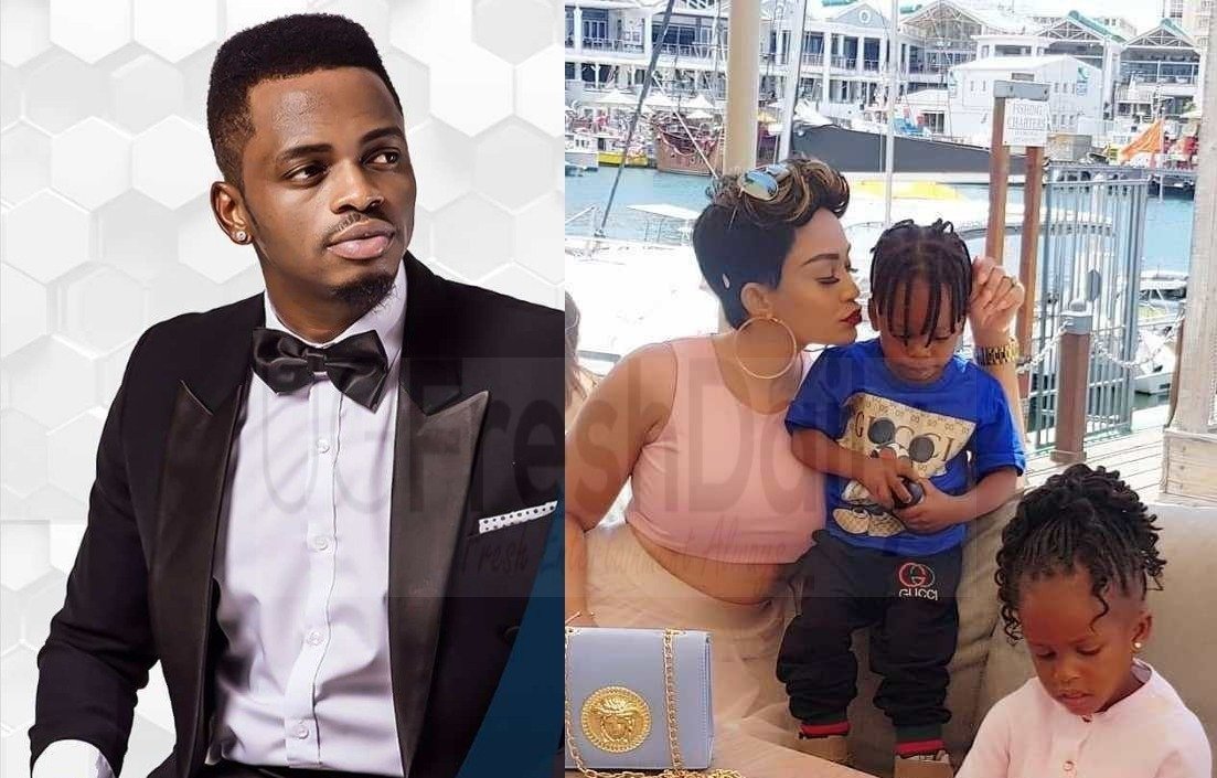 ¨I salute you mama Tiffah¨ Diamond Platinumz now appreciates Zari Hassan for being a good mother to his 2 kids but fans think he´s just not moved on from Zari