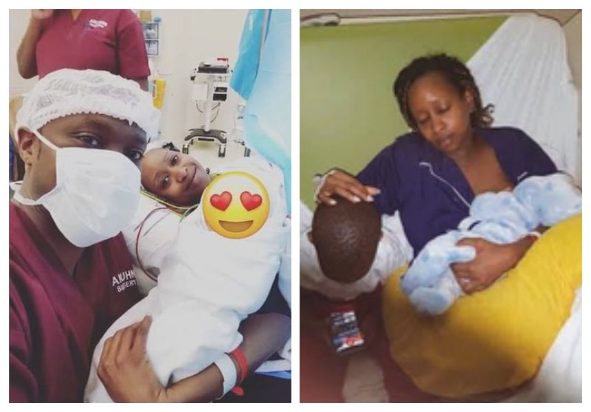 The Mbuguas finally reveal face of second baby months after being born(photos)  