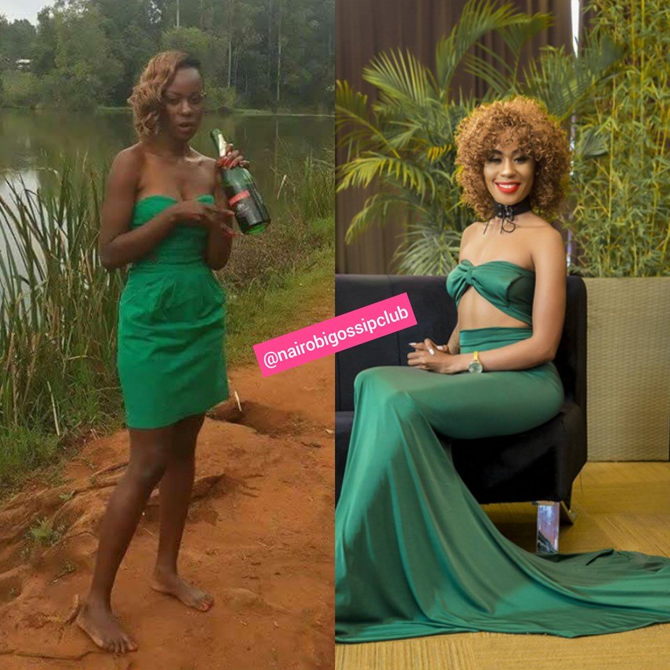 Which female celeb hasn’t bleached? Noti Flow’s TBT photo leaves Kenyans convinced that Carolite actually works(photo)
