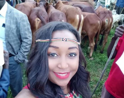 Betty Kyalo rewarded with sweet Pokot name after interviewing West Pokot Governor Lonyangapuo
