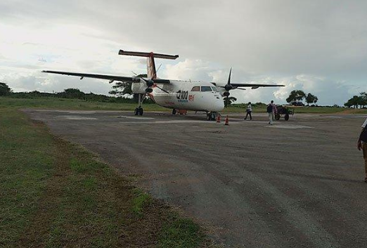 Kenya inamambo! Flight canceled after plane gets stuck in a pothole on the runway 