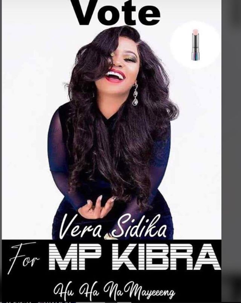 Hapa ndio politics za Kenya zimetufikisha? “Tuko NYUMA YAKO!!!” Kenyans fiercely campaign for Vera Sidika for coveted Kibra MP seat
