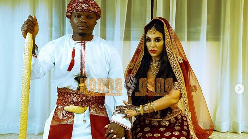 Harmonize weds lover, Sarah in colorful Islam-themed wedding. No WCB member in attendance! [photos]