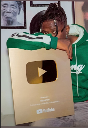 Congratulations! YouTube awards Rayvanny as he hits the 1 Million YouTube subscribers button