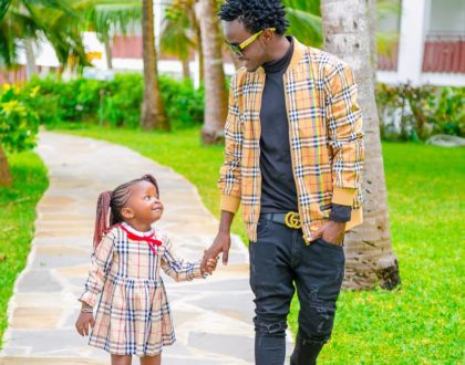 Adorable! Bahati showers his daughter with love as she celebrates 4th birthday