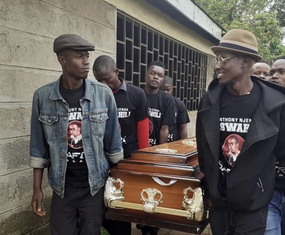 Fly high with the angels! Photos from the late Churchill Show’s Njenga Mswahili funeral service