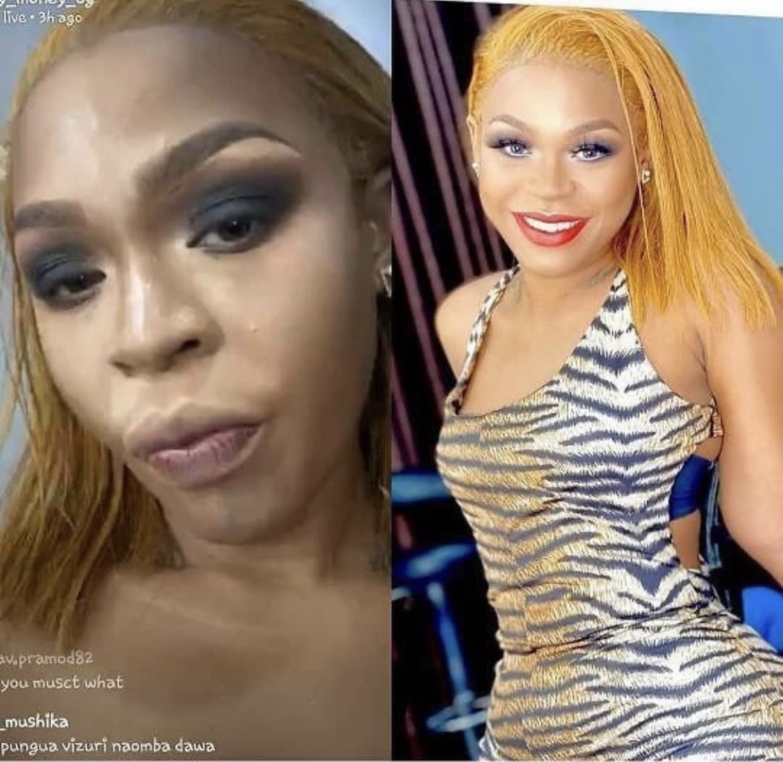 Face beat gone wrong! Fans troll Gigy Money for wearing too much make up!