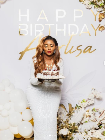 Anerlisa Muigai marks 32nd birthday with pomp and color [videos]