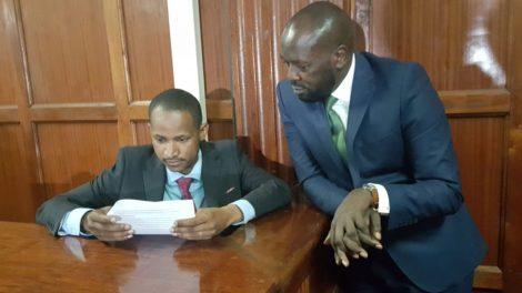 babu owino with his lawyer