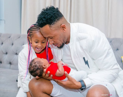 DJ Mo and son excite many after stepping out in twinning outfits (Photos)