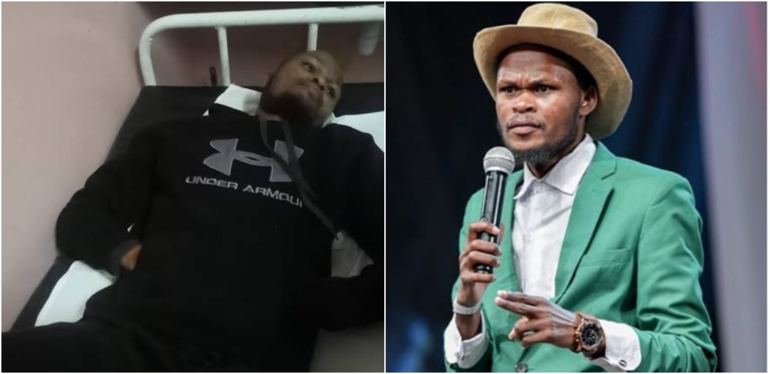 Update on comedian Othuol´s health status a day after being hospitalized (Photos)
