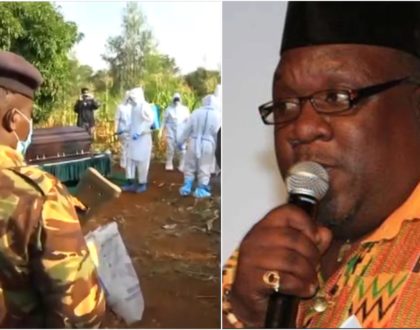 Family and friends pay last respects to Papa Shirandula under strict Covid-19 measures (Video)