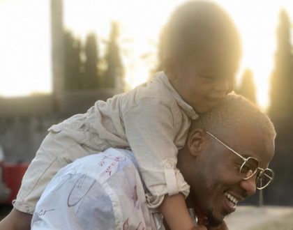 Daddy duties! New photos of Alikiba bonding with son light up the internet