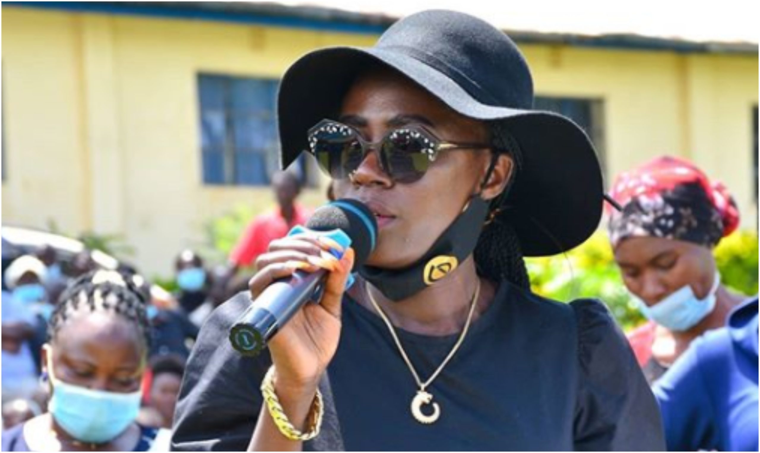 Akothee rattles crowd with powerful speech during late sister-in-law’s funeral (Video)