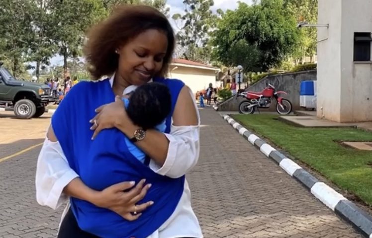 Adorable! Grace Msalame steps out with month old son (Photos)