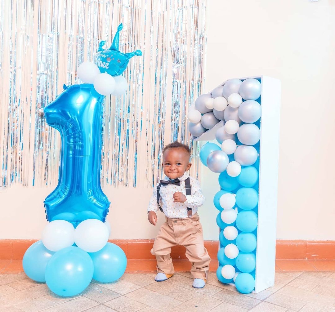 Size 8 throws a ‘low key’ birthday party to celebrate son’s 1st birthday (Videos)