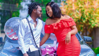 Bahati Reacts After Brand New Mercedes Gift By Wife Diana (Photos)