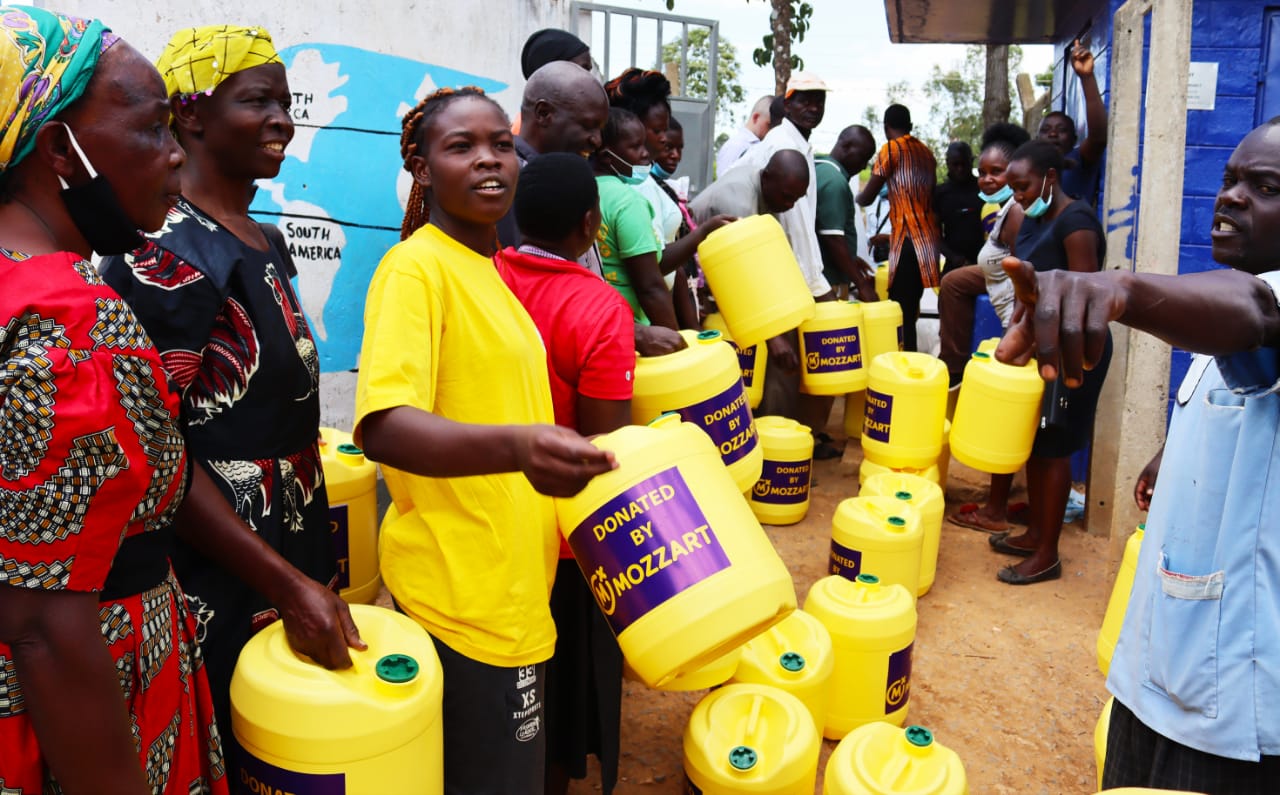 Mozzart improving livelihoods as they provide clean water to the people of Lurambi in Kakamega by