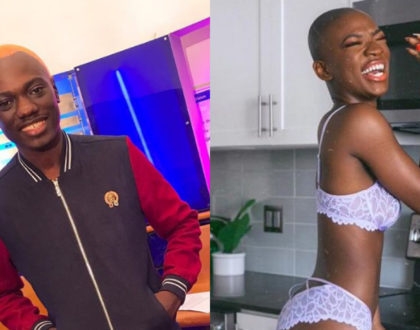 Eddie Butita speaks after photos of his ‘twin sister’ in steamy lingerie surface online(Photos)