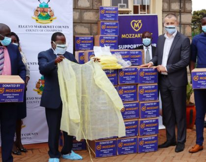 Mozzart donates PPEs worth Ksh 2 MILLION to Iten County Referral Hospital