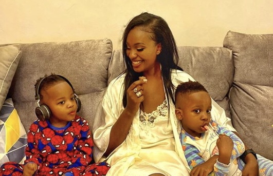 Rare photo of 2 year old Maureen Waititu confirms her sons took after their mummy (Photos)