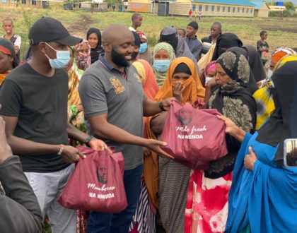 Philanthropist Mwenda Thuranira puts smiles on faces of Isiolo residents on Mother's Day