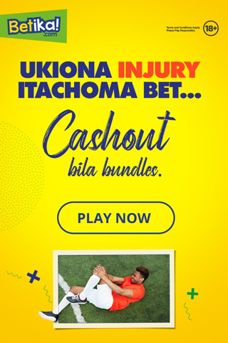 Usiache injury ichome bet! Betika now allows you to cashout a bet