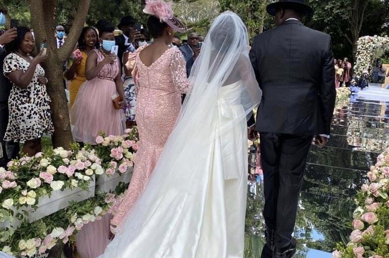 Breathtaking: June Ruto’s designer wedding dress that left her looking like a real princess (Photos)