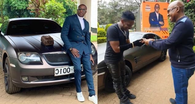 Who’s Fooling Who?- Jimmy Wanjigi’s Car Gift To Eric Omondi Alleged To Be Owned By Steve Mbogo (Photos)