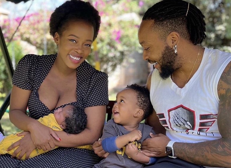Corazon Kwamboka unveils daughter’s face for the first time, she looks like daddy (Photo)