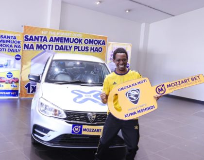Lucky law student wins a brand new SUV in Mozzart Bet's Omoka Na Moti Promo!